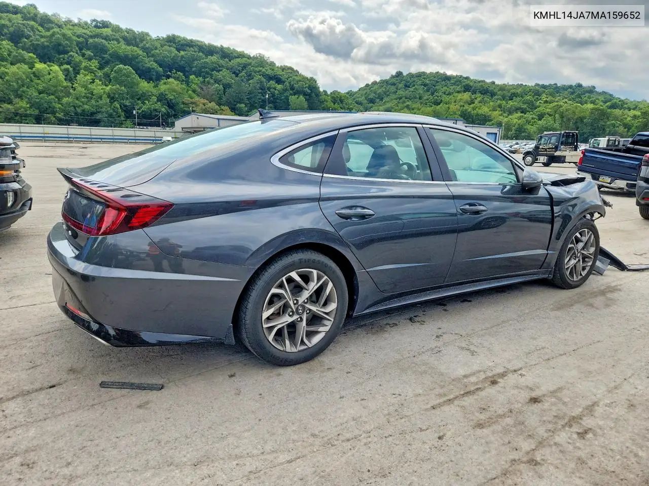 2021 Hyundai Sonata Sel VIN: KMHL14JA7MA159652 Lot: 62110526