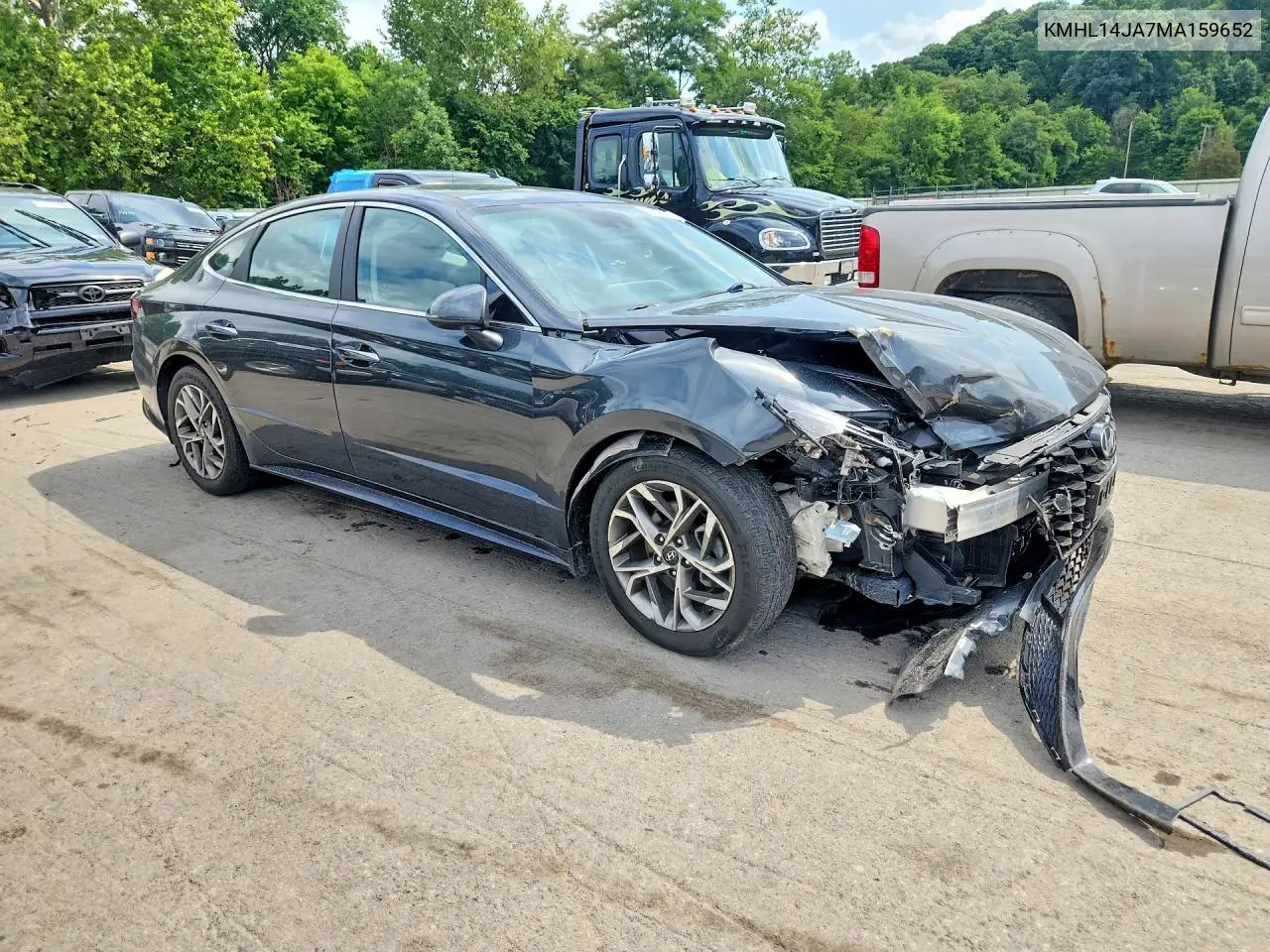 2021 Hyundai Sonata Sel VIN: KMHL14JA7MA159652 Lot: 62110526