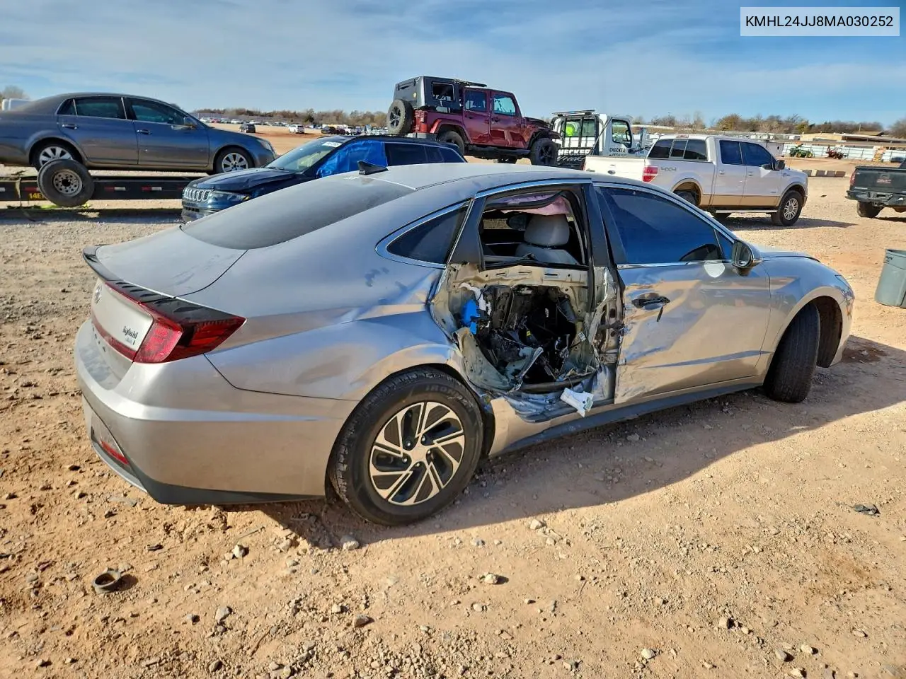 KMHL24JJ8MA030252 2021 Hyundai Sonata Hybrid