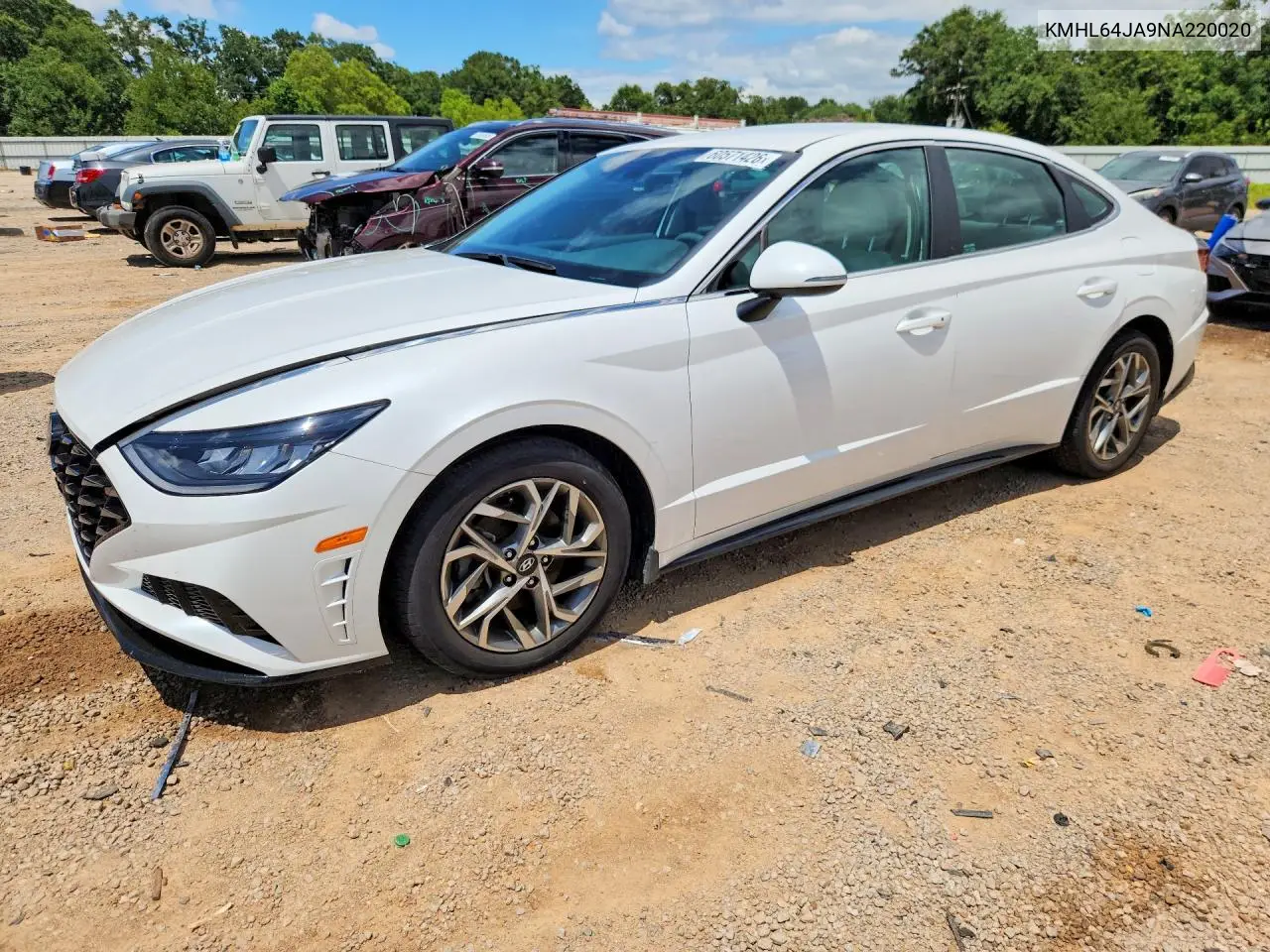 2022 Hyundai Sonata Sel VIN: KMHL64JA9NA220020 Lot: 60571426