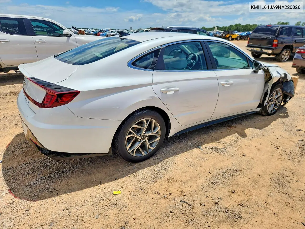 2022 Hyundai Sonata Sel VIN: KMHL64JA9NA220020 Lot: 60571426