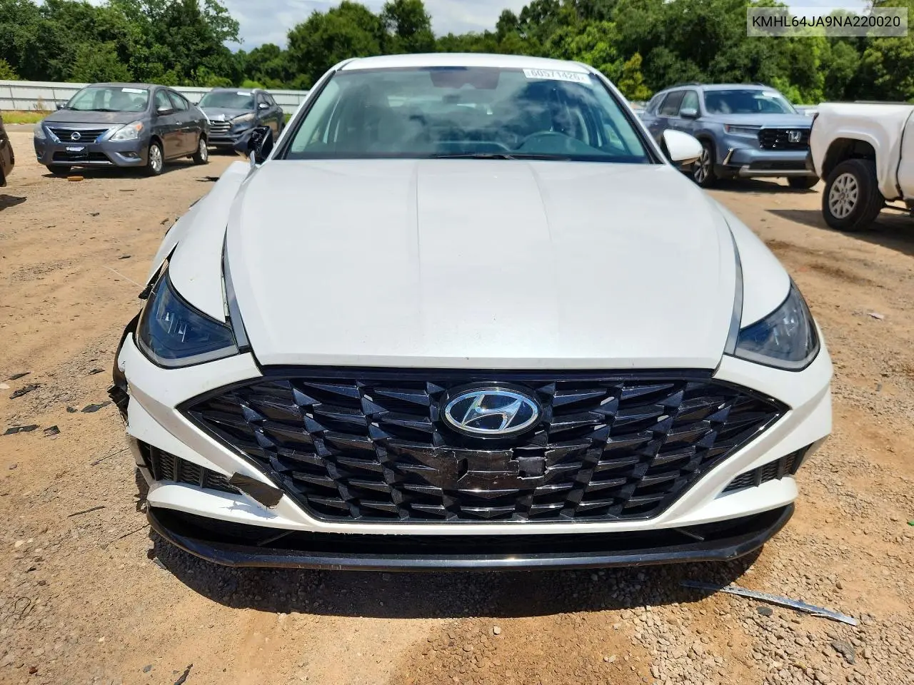 2022 Hyundai Sonata Sel VIN: KMHL64JA9NA220020 Lot: 60571426