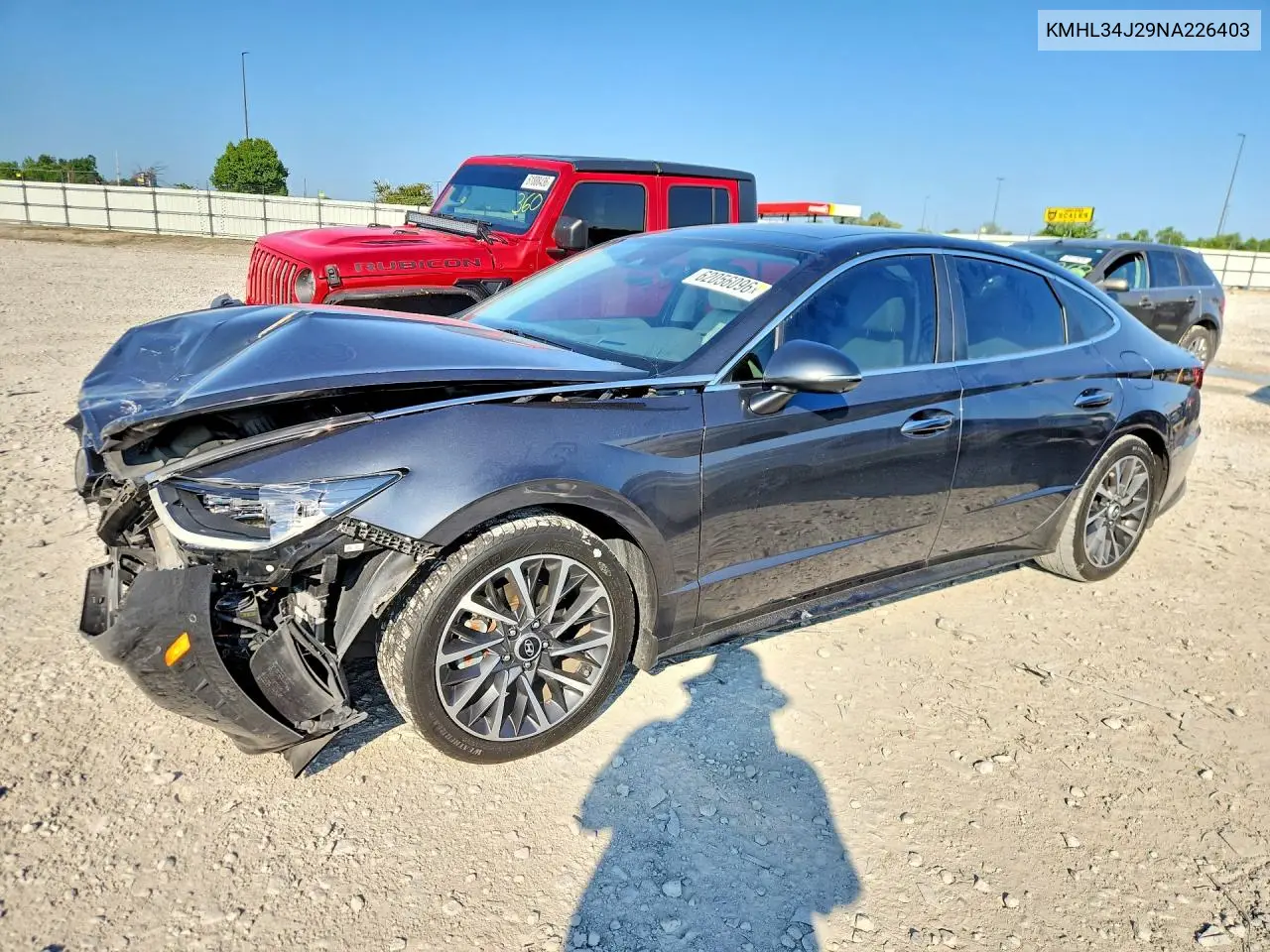 2022 Hyundai Sonata Limited VIN: KMHL34J29NA226403 Lot: 62056096