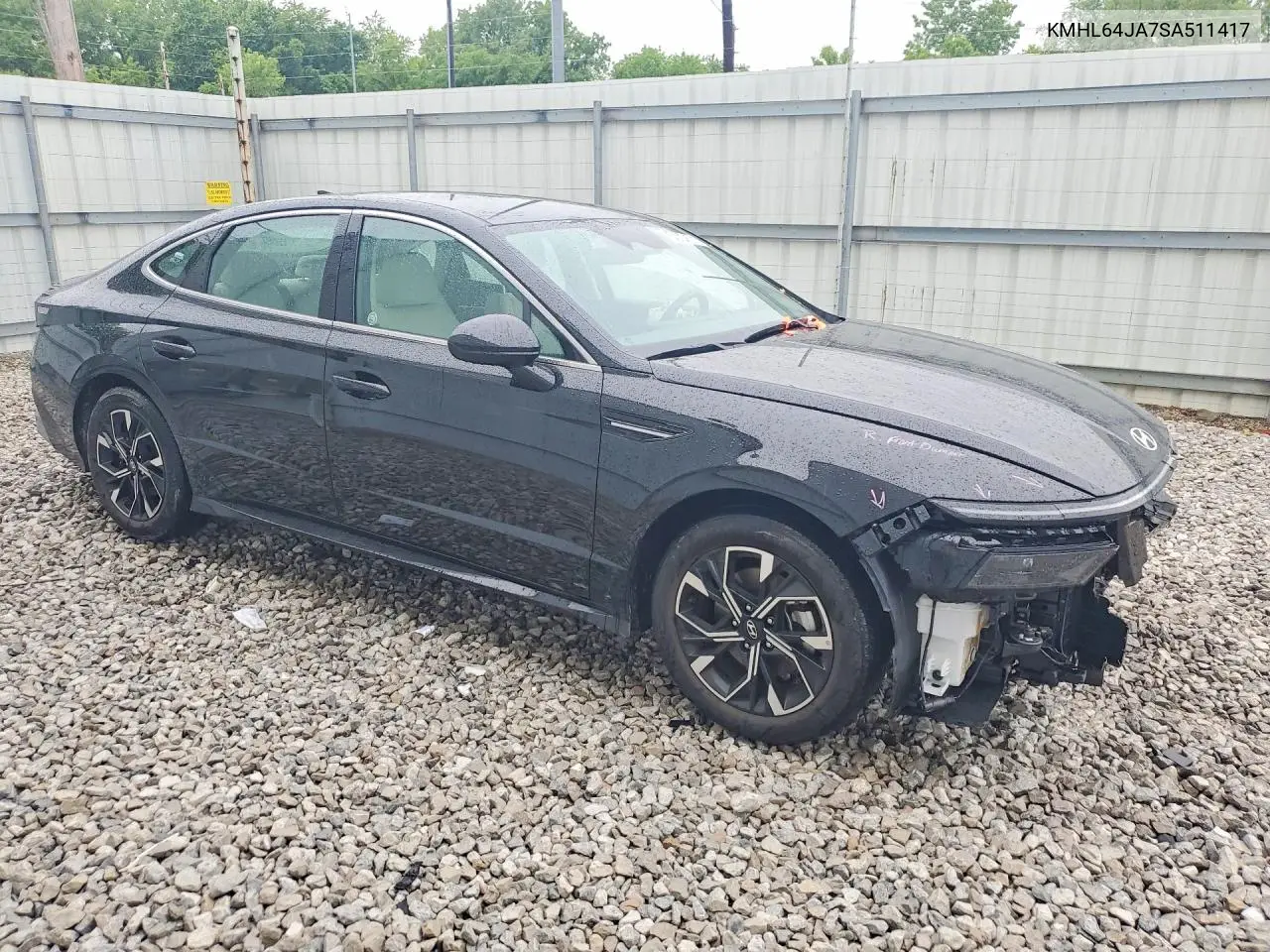 2025 Hyundai Sonata Sel VIN: KMHL64JA7SA511417 Lot: 54764506