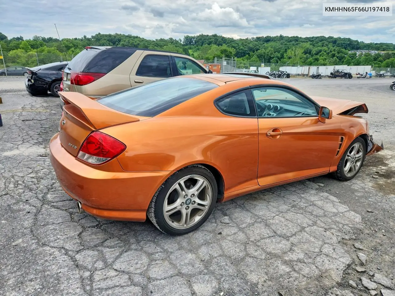 2006 Hyundai Tiburon Gt VIN: KMHHN65F66U197418 Lot: 57496436