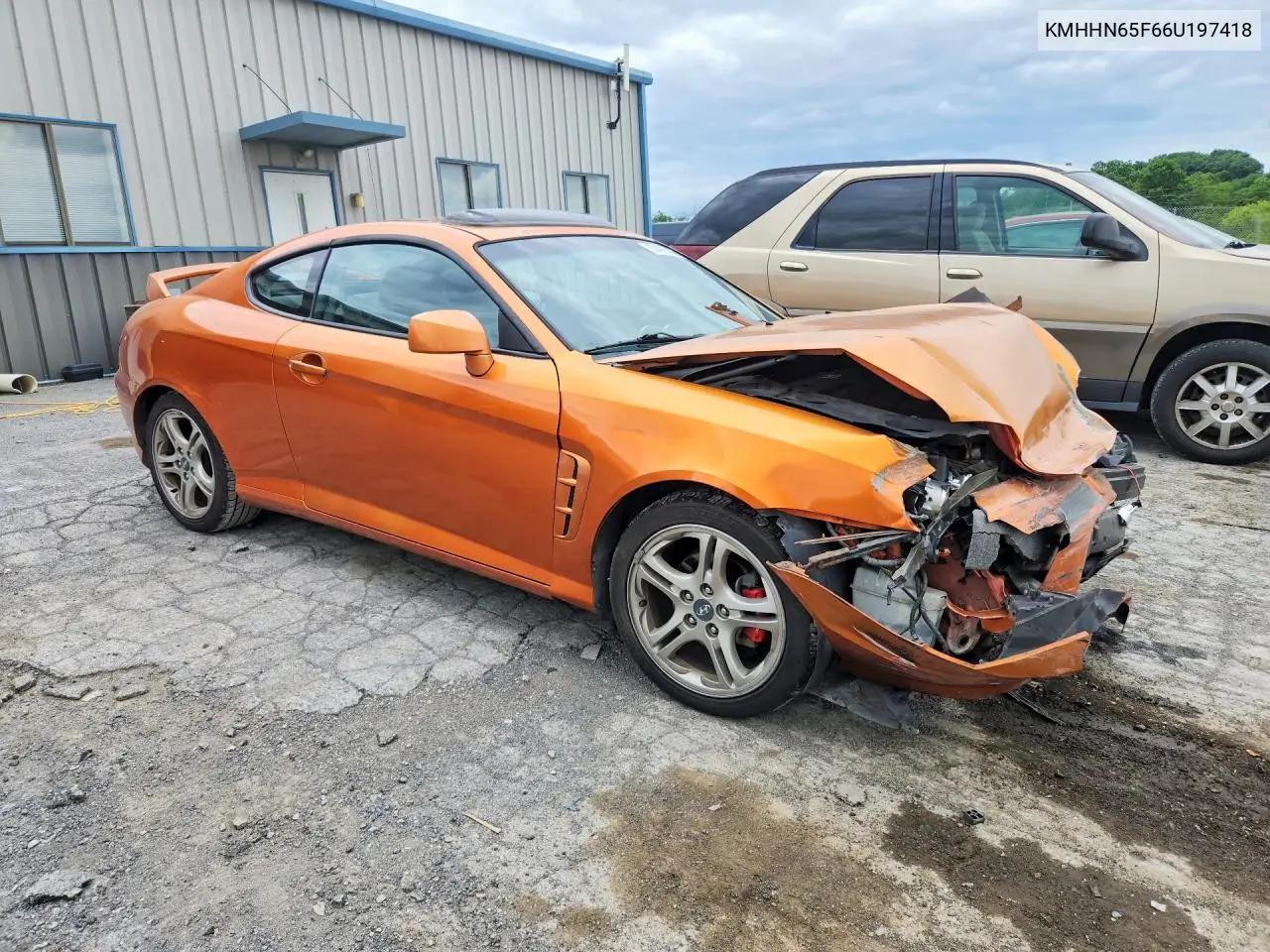 2006 Hyundai Tiburon Gt VIN: KMHHN65F66U197418 Lot: 57496436