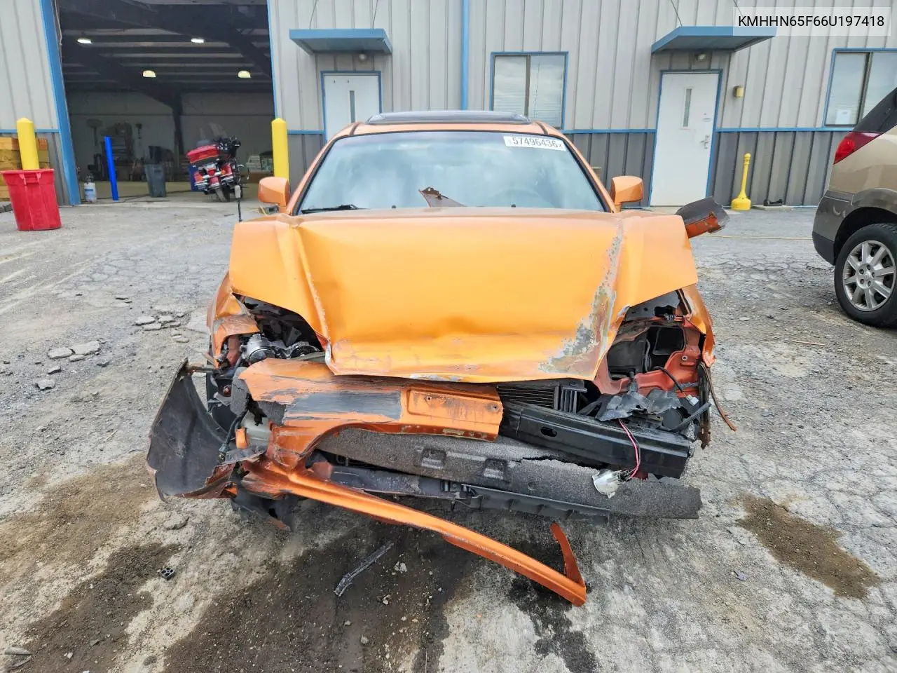 2006 Hyundai Tiburon Gt VIN: KMHHN65F66U197418 Lot: 57496436