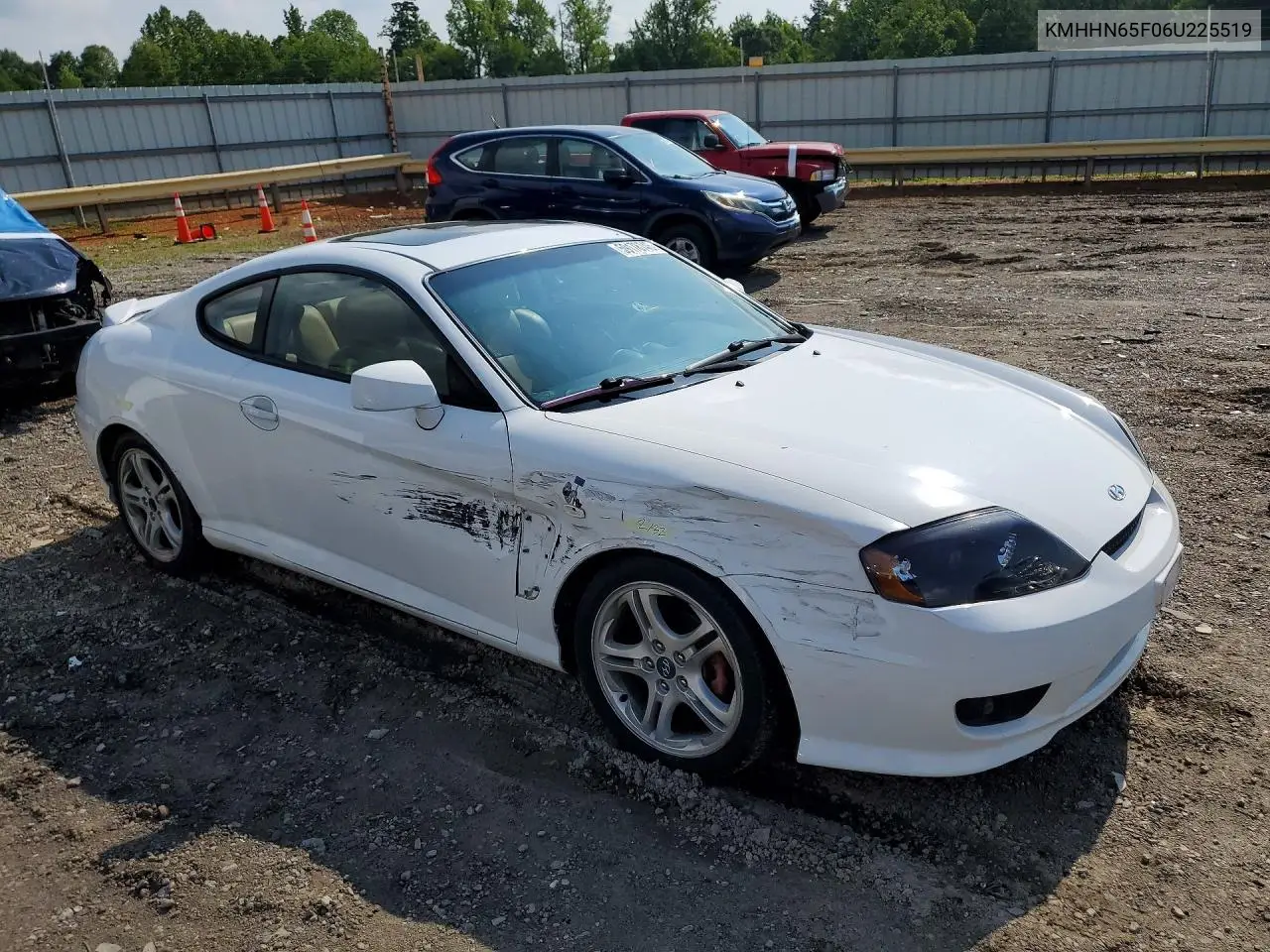 2006 Hyundai Tiburon Gt VIN: KMHHN65F06U225519 Lot: 59178746
