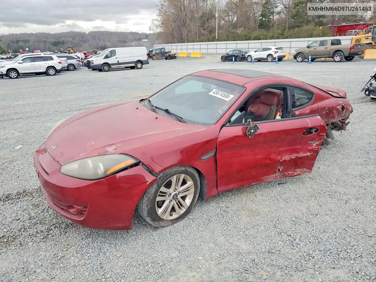 2007 Hyundai Tiburon Gs VIN: KMHHM66D97U261453 Lot: 45674506