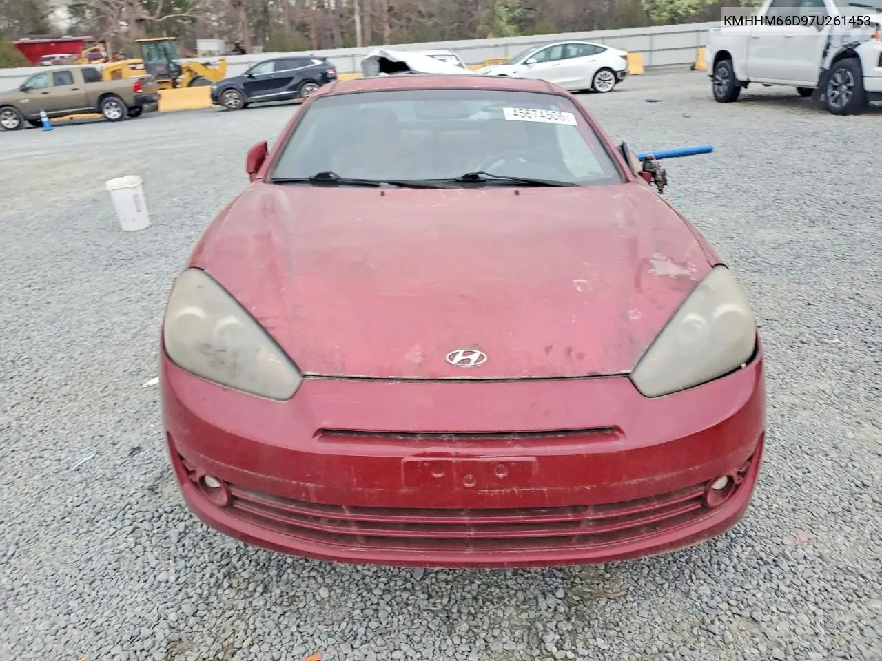 2007 Hyundai Tiburon Gs VIN: KMHHM66D97U261453 Lot: 45674506
