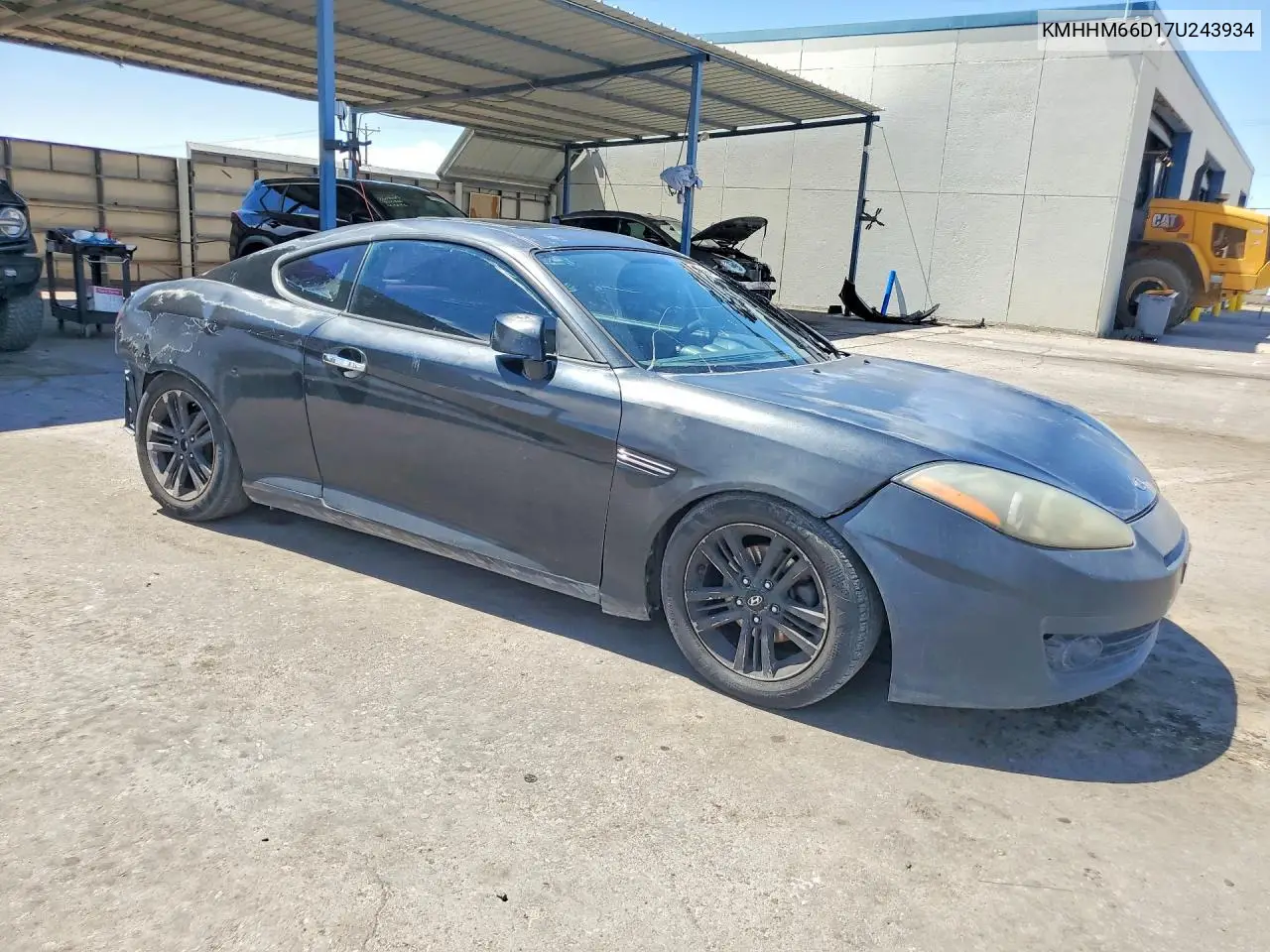 2007 Hyundai Tiburon Gs VIN: KMHHM66D17U243934 Lot: 56404816