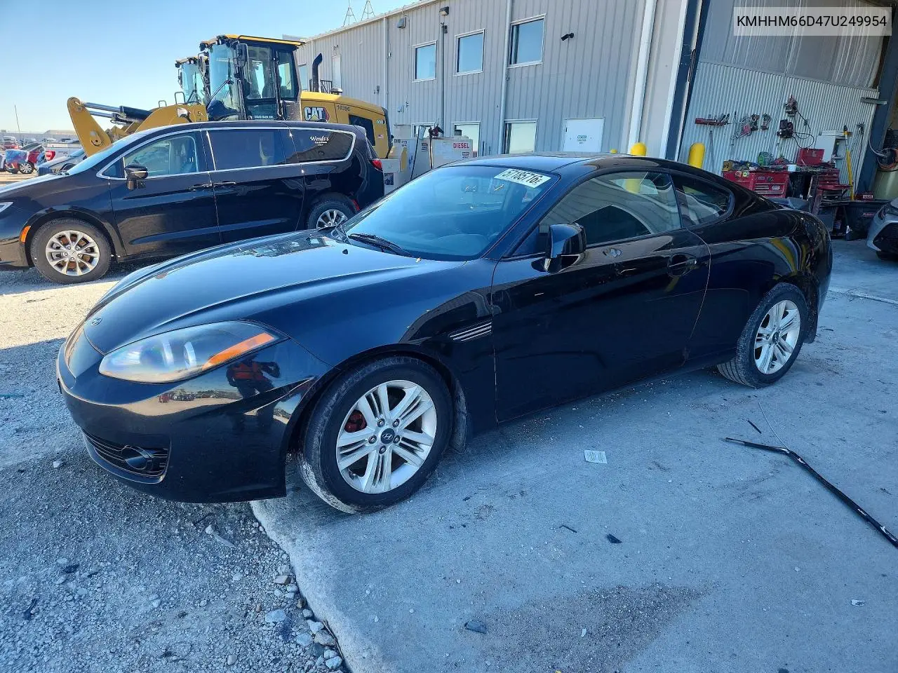 2007 Hyundai Tiburon Gs VIN: KMHHM66D47U249954 Lot: 57185716