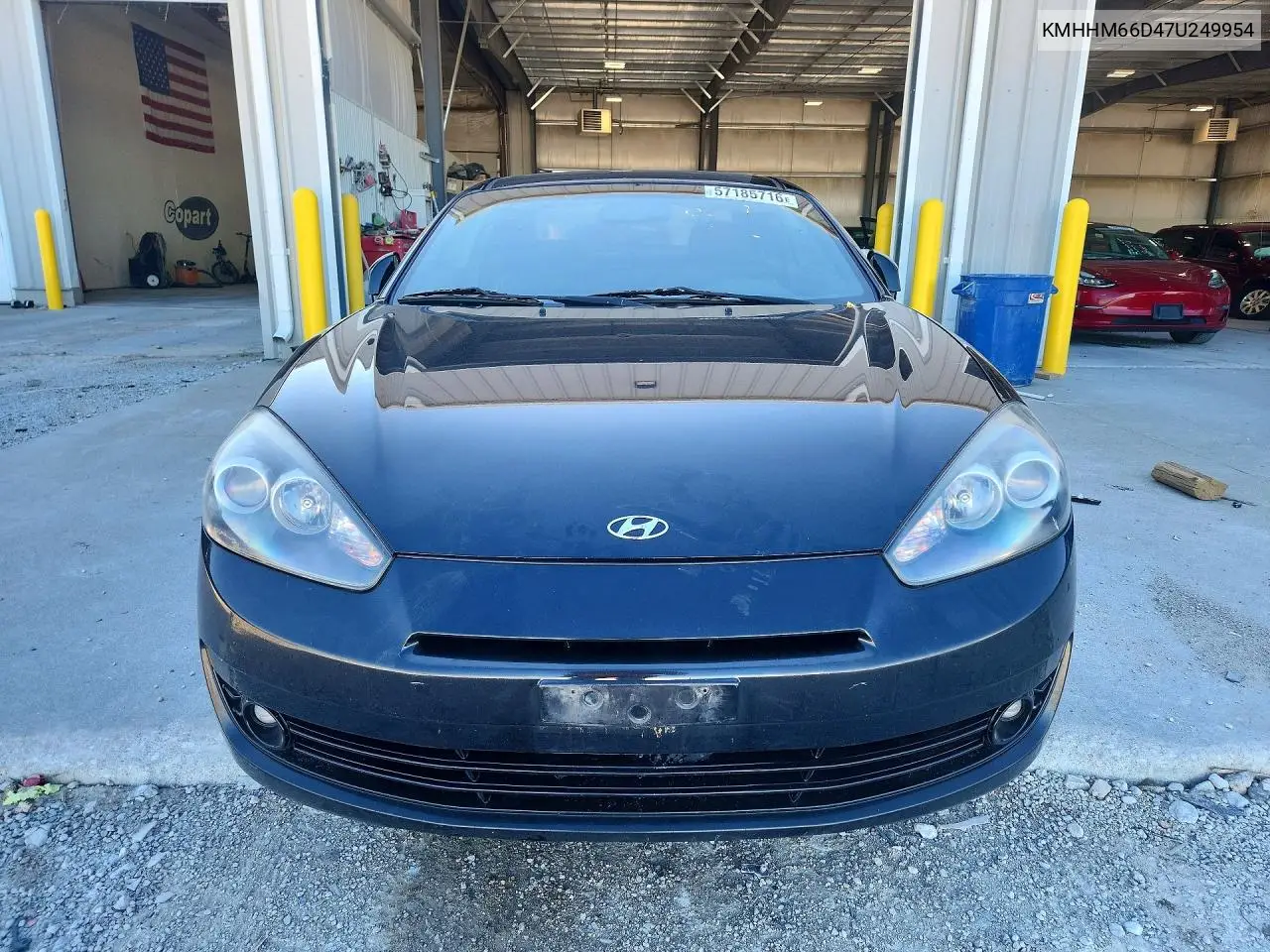 2007 Hyundai Tiburon Gs VIN: KMHHM66D47U249954 Lot: 57185716