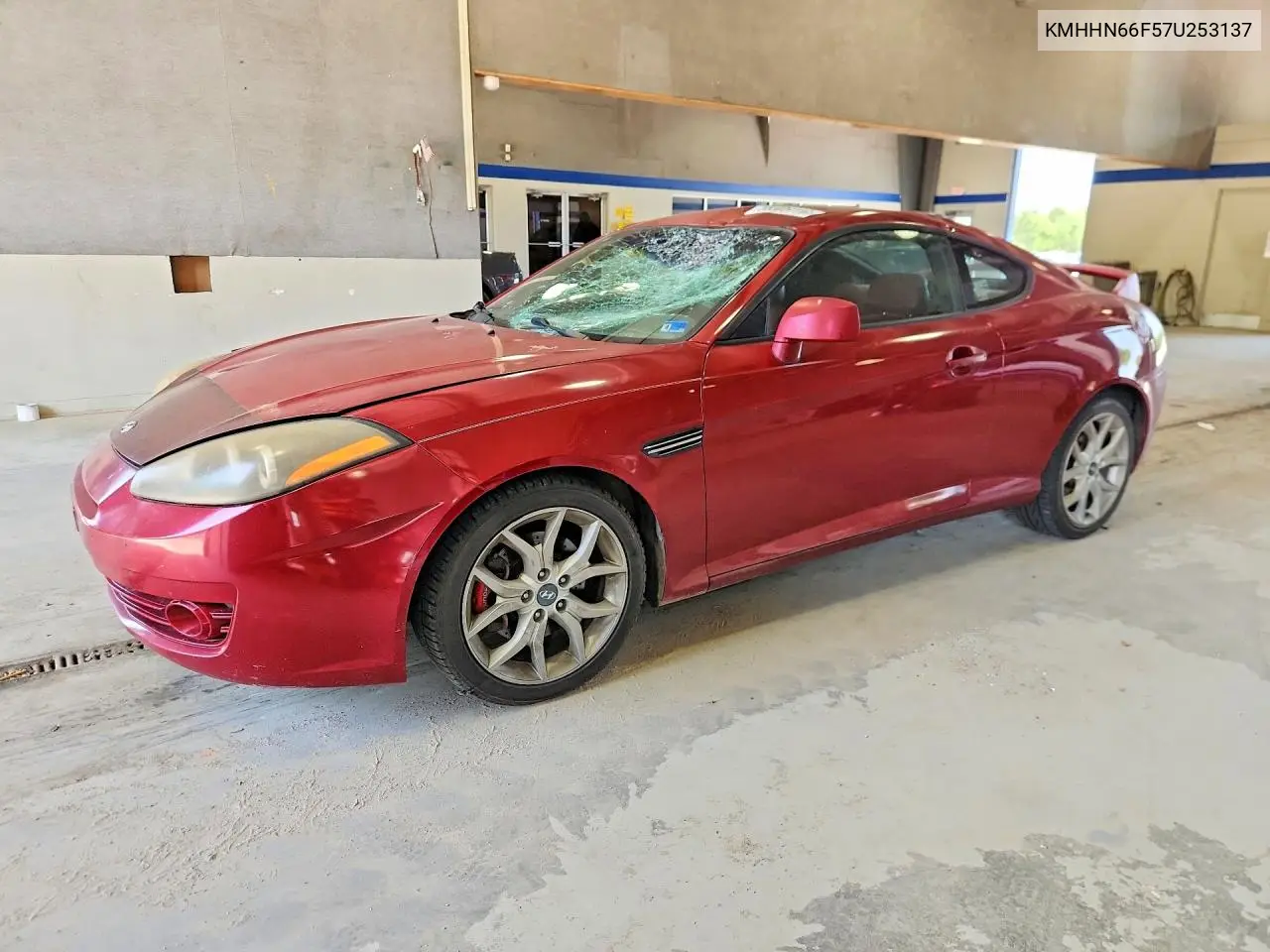 2007 Hyundai Tiburon Gt VIN: KMHHN66F57U253137 Lot: 59305716