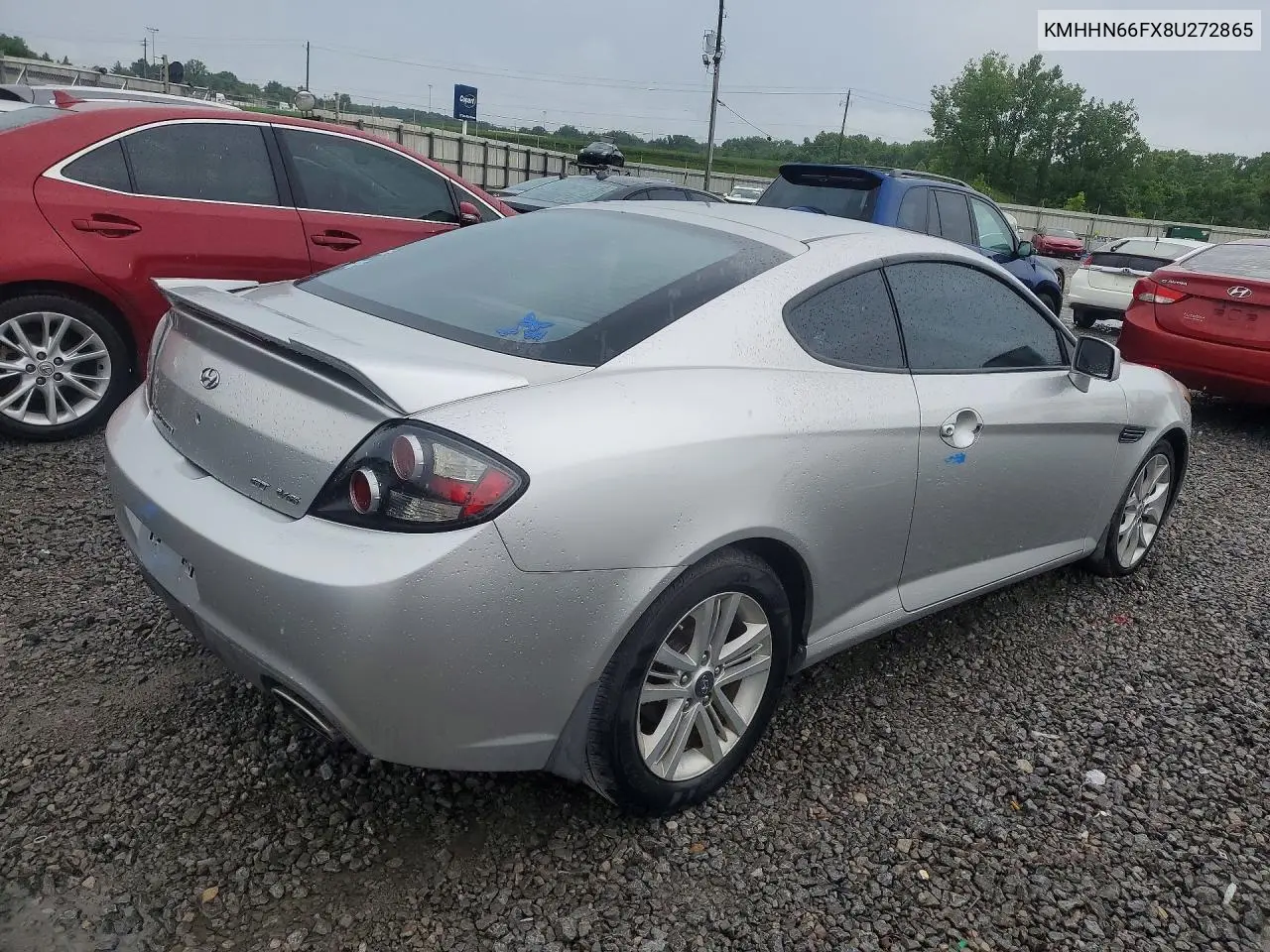 2008 Hyundai Tiburon Gt VIN: KMHHN66FX8U272865 Lot: 55383296