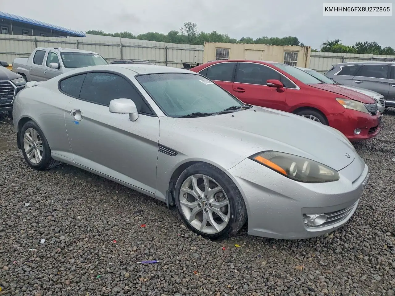 2008 Hyundai Tiburon Gt VIN: KMHHN66FX8U272865 Lot: 55383296