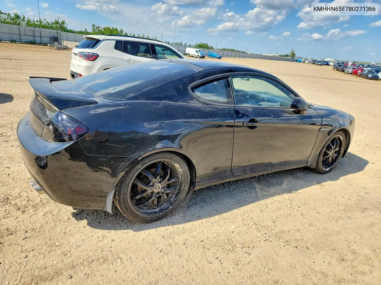 2008 Hyundai Tiburon Gt VIN: KMHHN65F78U271366 Lot: 58796666