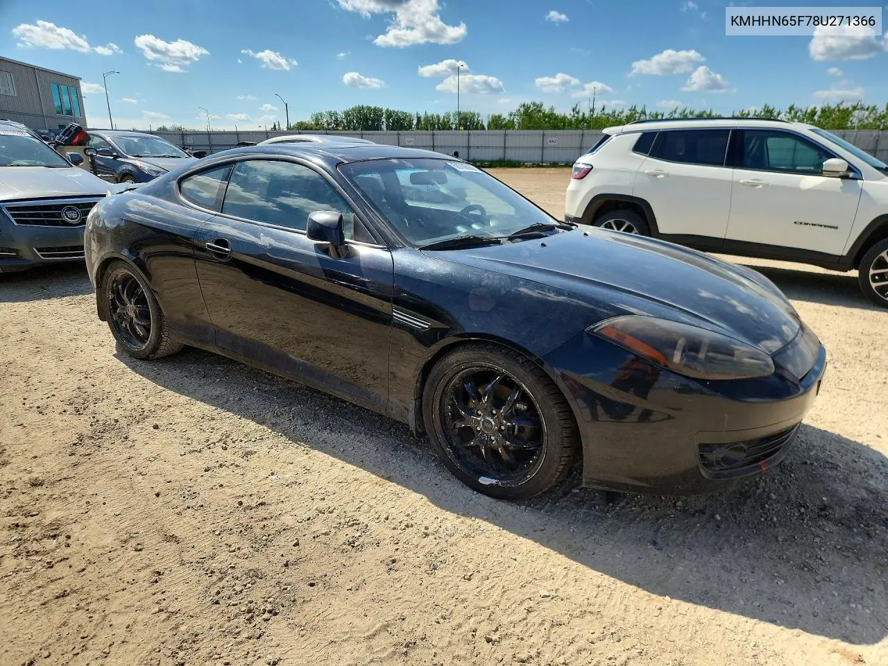 2008 Hyundai Tiburon Gt VIN: KMHHN65F78U271366 Lot: 58796666