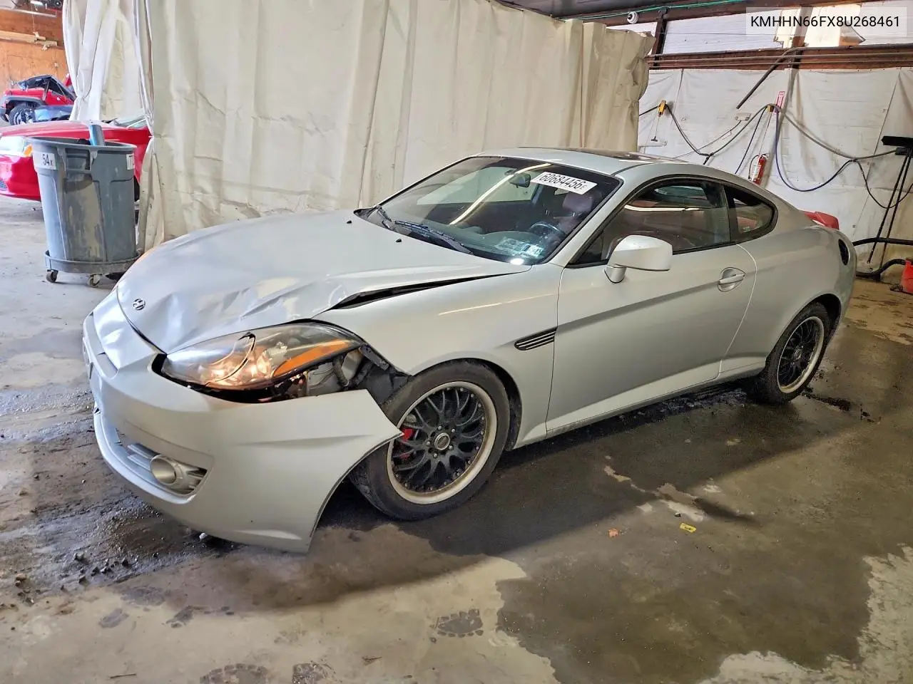 2008 Hyundai Tiburon Gt VIN: KMHHN66FX8U268461 Lot: 60684456