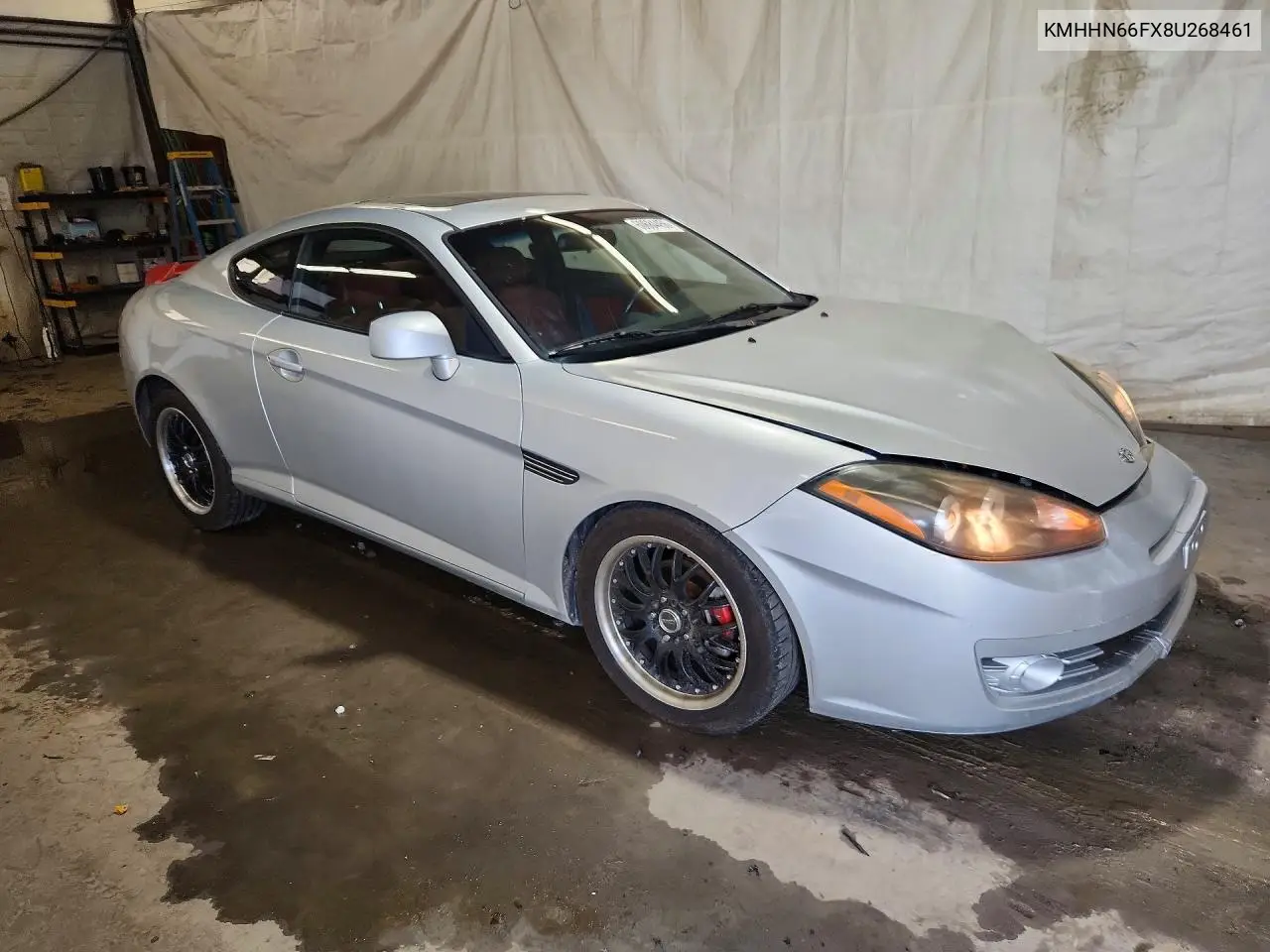 2008 Hyundai Tiburon Gt VIN: KMHHN66FX8U268461 Lot: 60684456