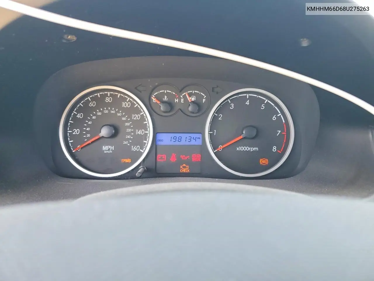 2008 Hyundai Tiburon Gs VIN: KMHHM66D68U275263 Lot: 60973136