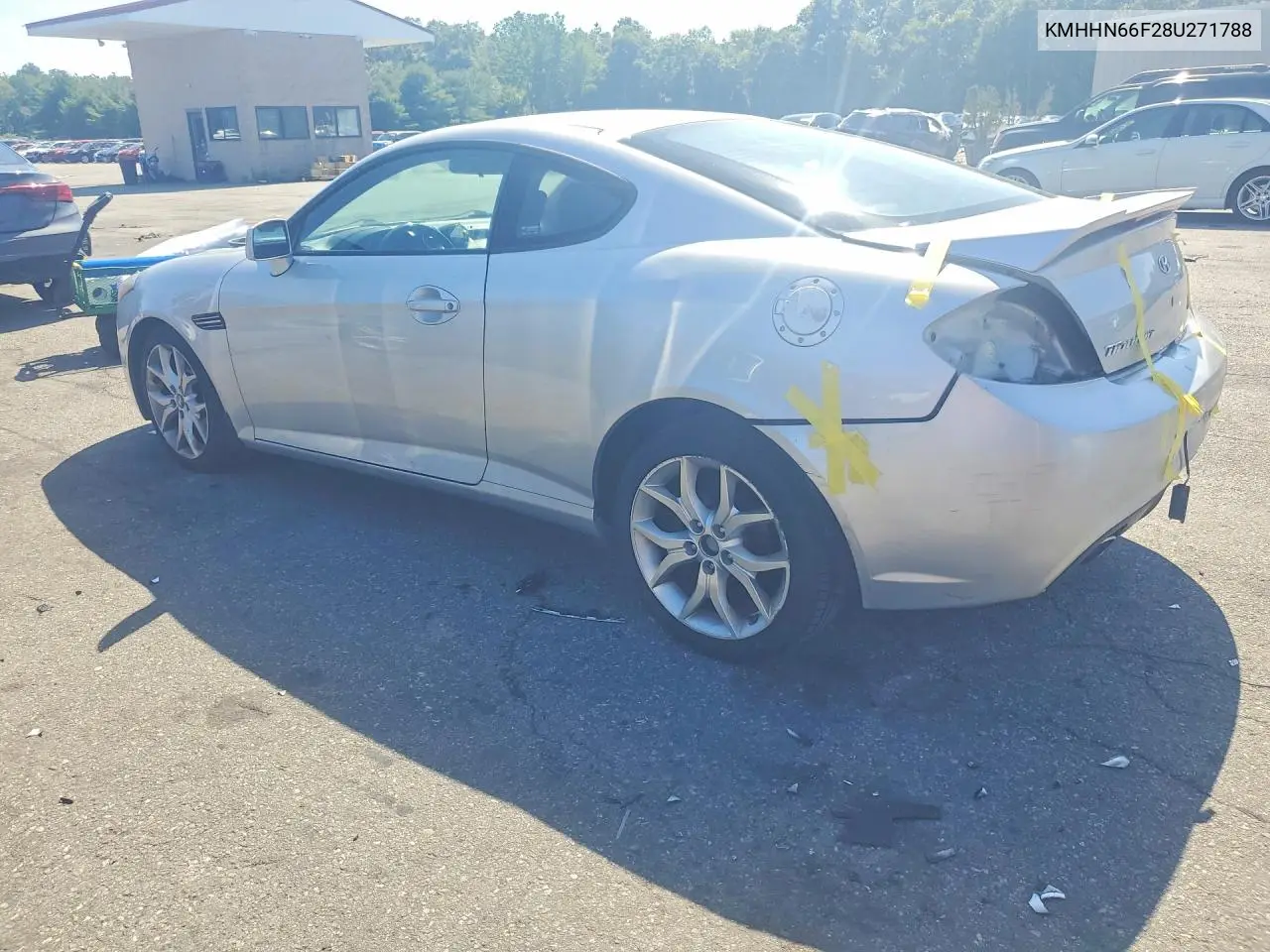 2008 Hyundai Tiburon Gt VIN: KMHHN66F28U271788 Lot: 61316236