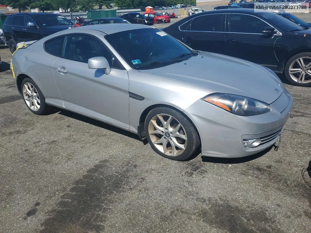 2008 Hyundai Tiburon Gt VIN: KMHHN66F28U271788 Lot: 61316236