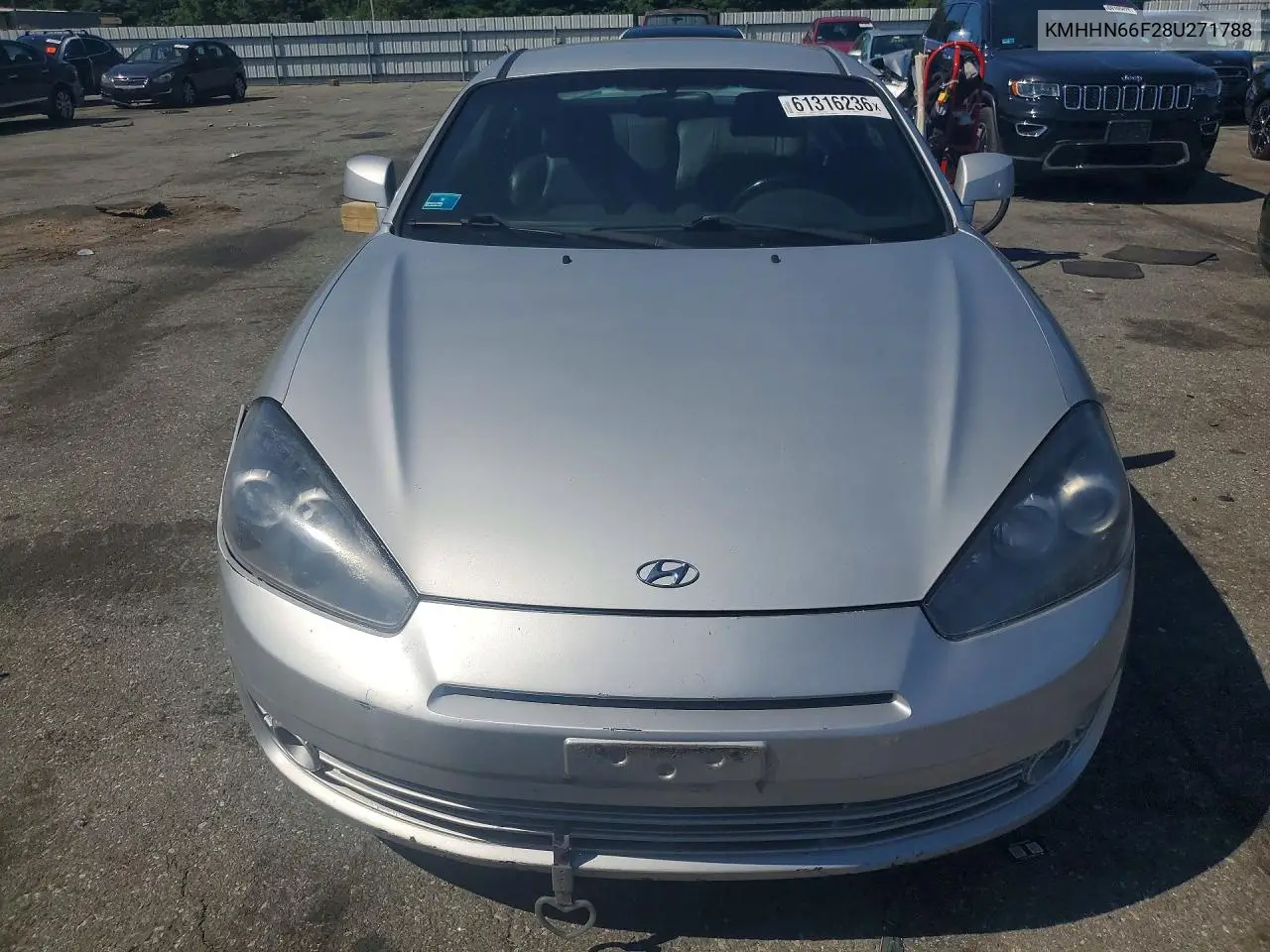 2008 Hyundai Tiburon Gt VIN: KMHHN66F28U271788 Lot: 61316236