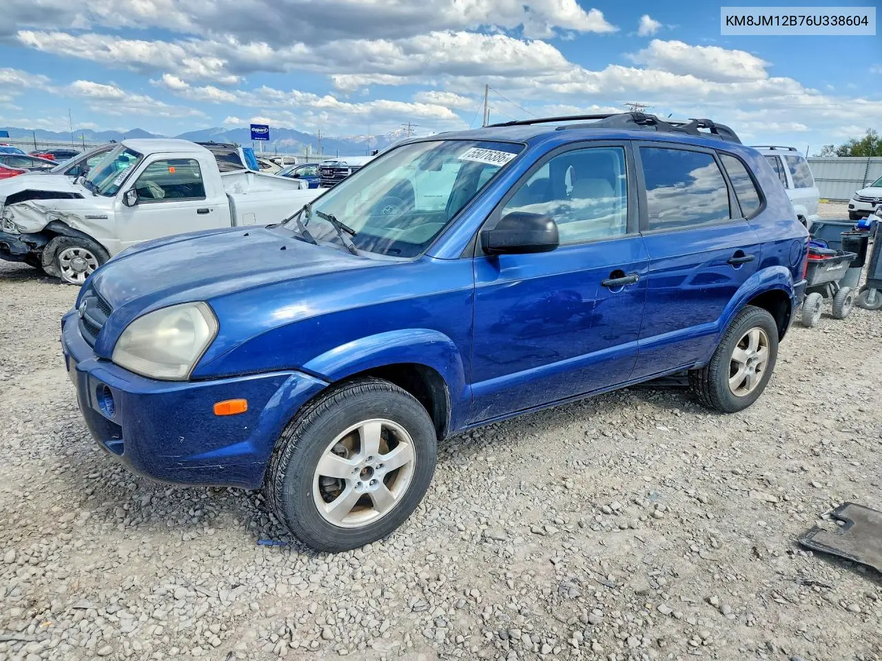 2006 Hyundai Tucson Gl VIN: KM8JM12B76U338604 Lot: 55076386