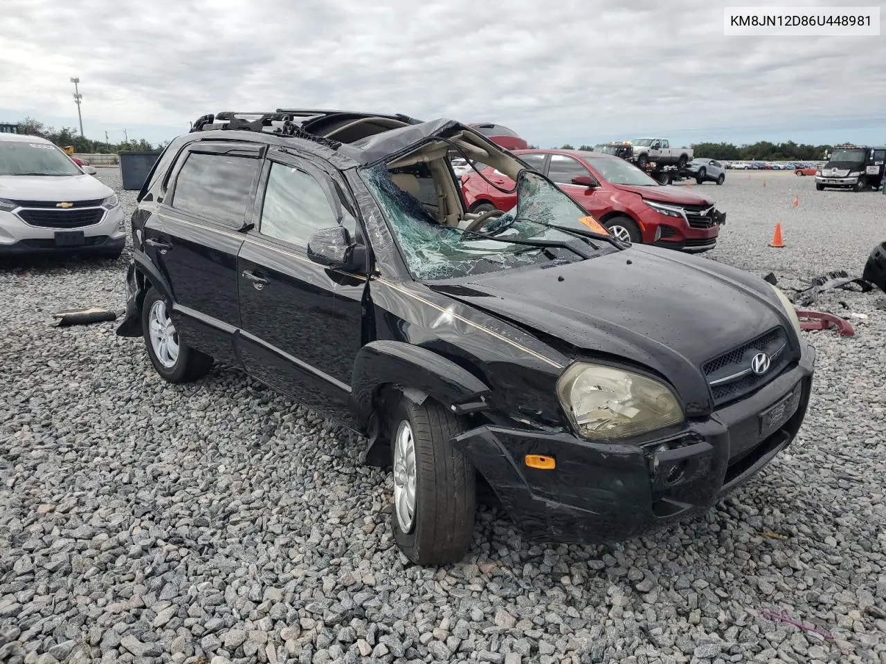 KM8JN12D86U448981 2006 Hyundai Tucson Gls