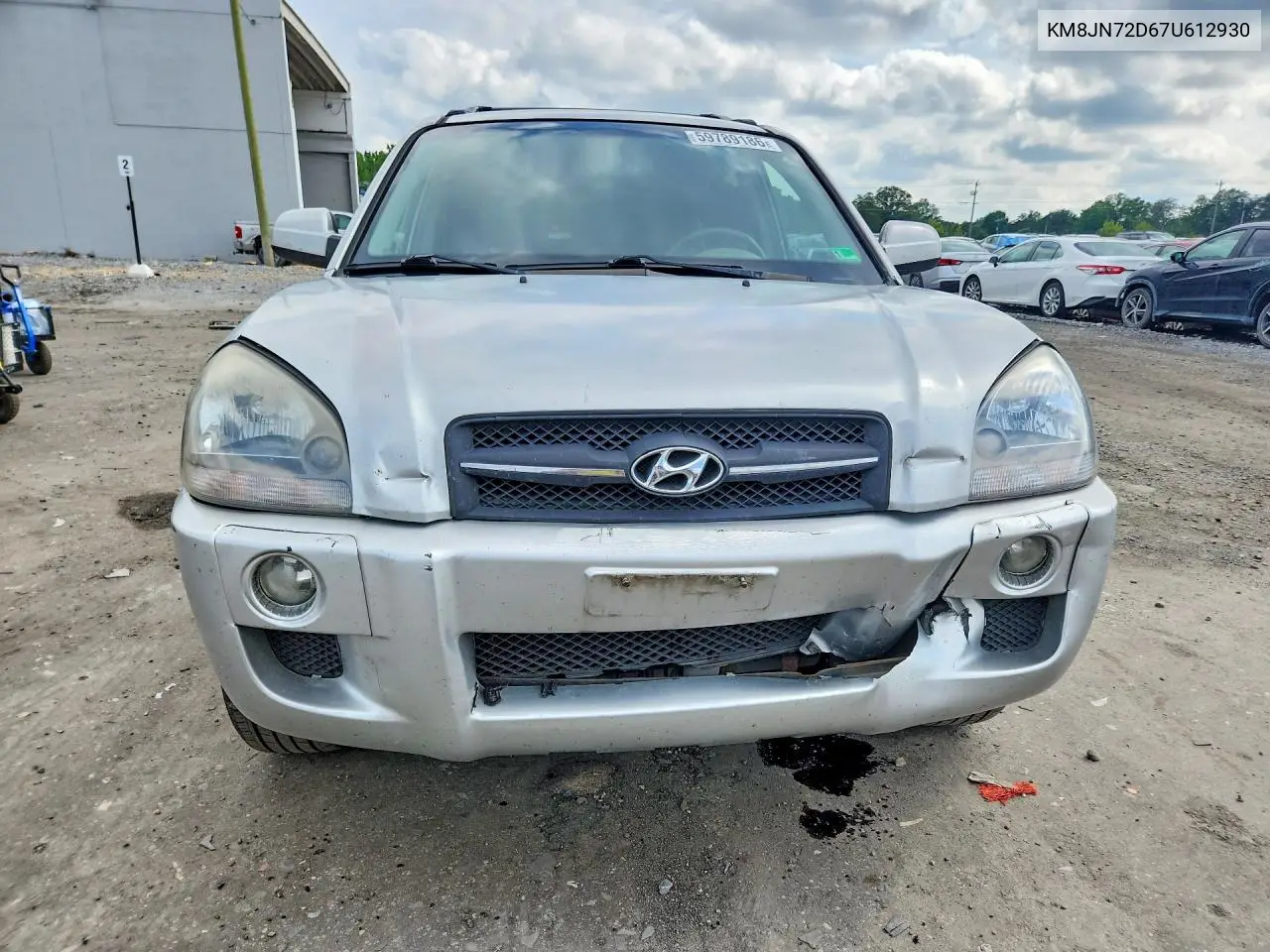 2007 Hyundai Tucson Se VIN: KM8JN72D67U612930 Lot: 59789186