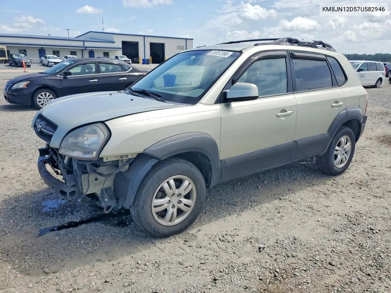 2007 Hyundai Tucson Se VIN: KM8JN12D57U582946 Lot: 61057386