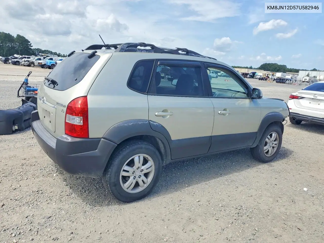 2007 Hyundai Tucson Se VIN: KM8JN12D57U582946 Lot: 61057386