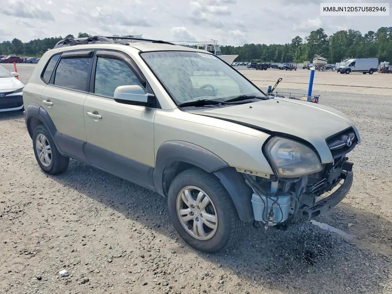 2007 Hyundai Tucson Se VIN: KM8JN12D57U582946 Lot: 61057386