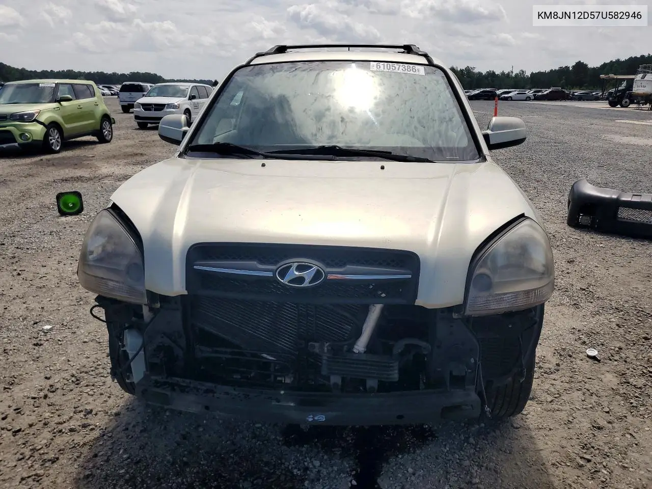 2007 Hyundai Tucson Se VIN: KM8JN12D57U582946 Lot: 61057386