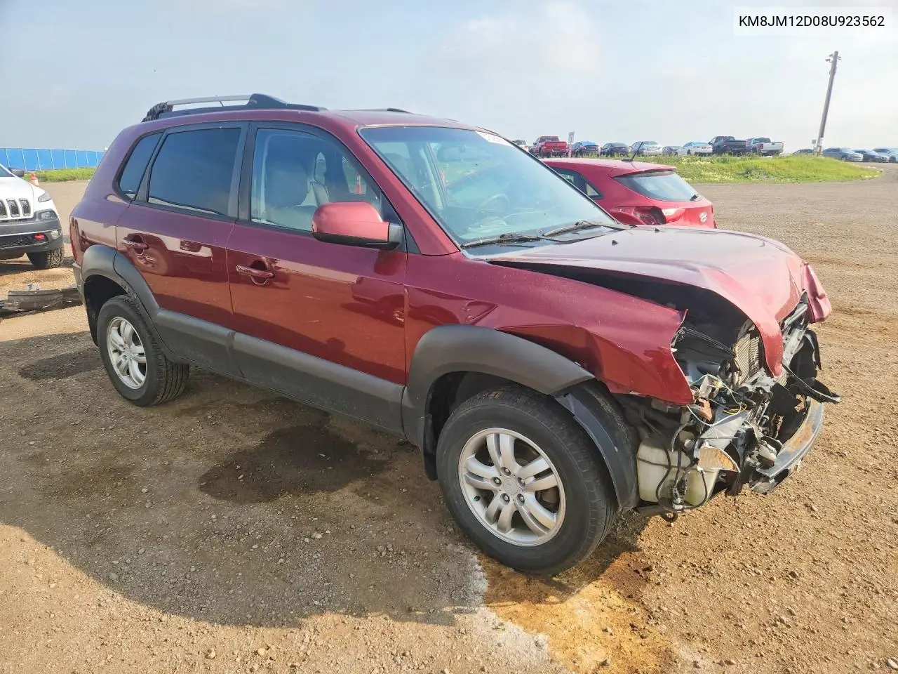 2008 Hyundai Tucson Gl VIN: KM8JM12D08U923562 Lot: 61596566