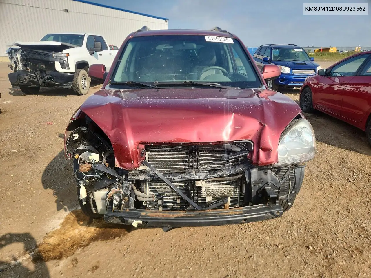 2008 Hyundai Tucson Gl VIN: KM8JM12D08U923562 Lot: 61596566