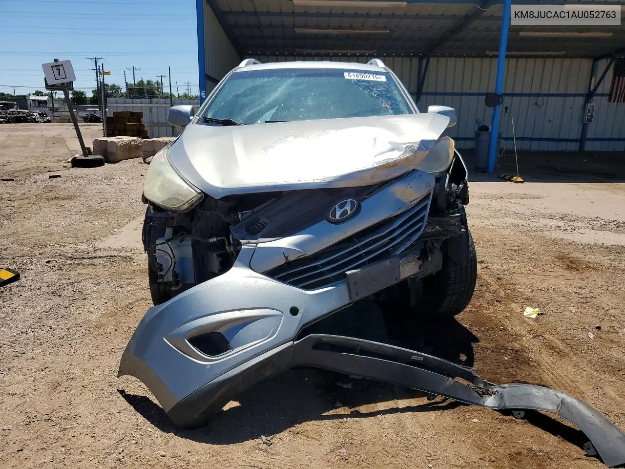 2010 Hyundai Tucson Gls VIN: KM8JUCAC1AU052763 Lot: 61890216