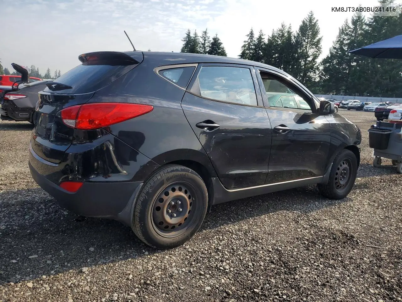 2011 Hyundai Tucson Gl VIN: KM8JT3AB0BU241416 Lot: 60814286