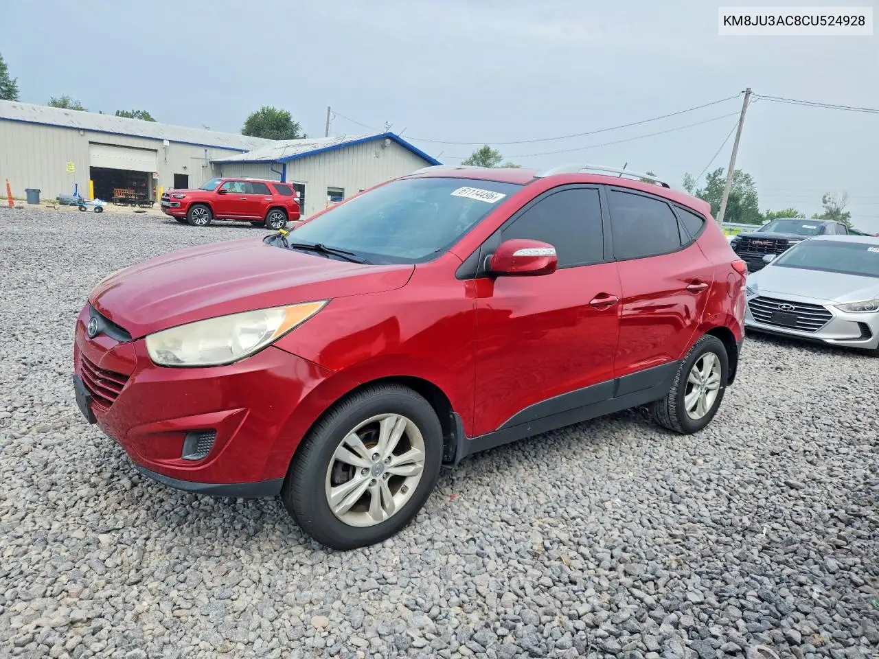 2012 Hyundai Tucson Gls VIN: KM8JU3AC8CU524928 Lot: 61114496