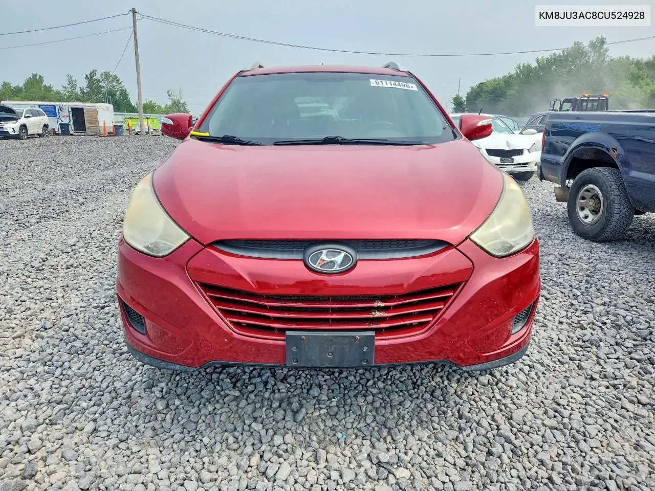 2012 Hyundai Tucson Gls VIN: KM8JU3AC8CU524928 Lot: 61114496