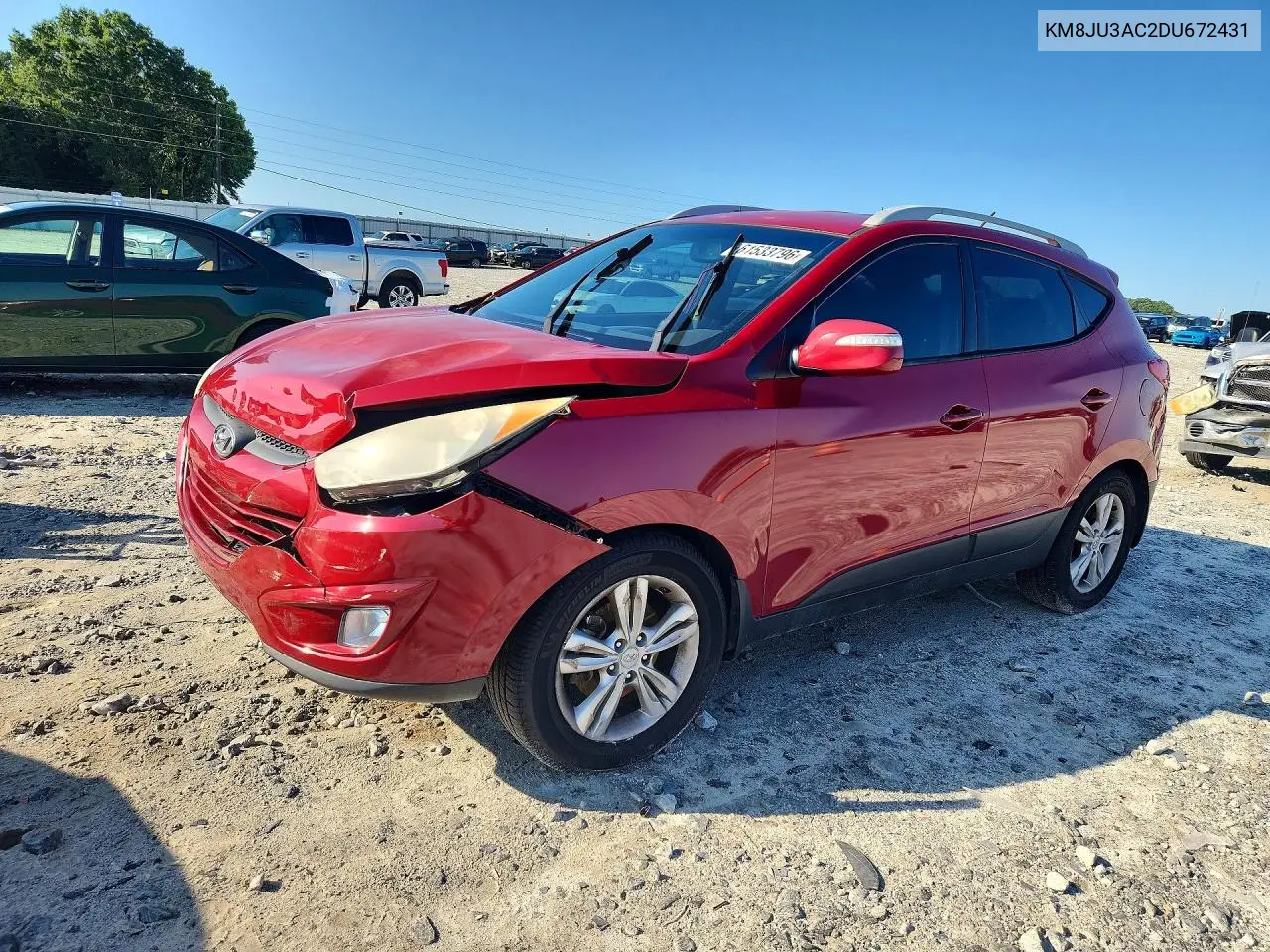 2013 Hyundai Tucson Gls VIN: KM8JU3AC2DU672431 Lot: 61533796