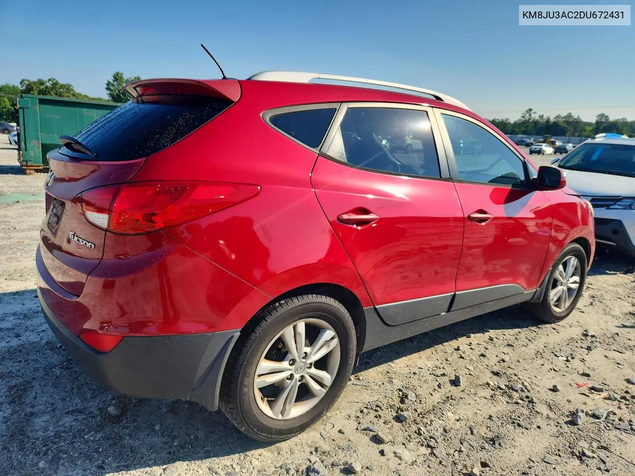 2013 Hyundai Tucson Gls VIN: KM8JU3AC2DU672431 Lot: 61533796