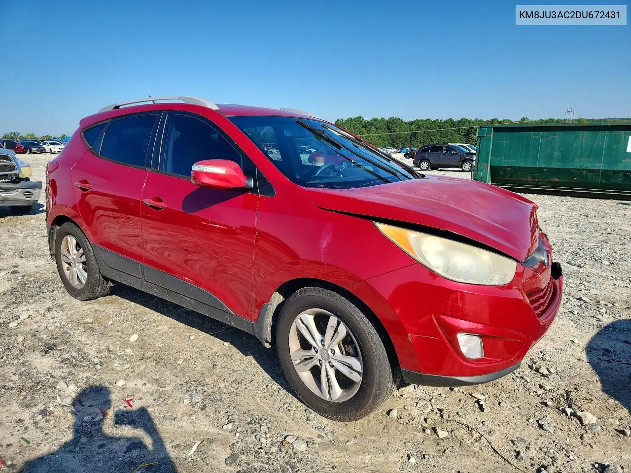 2013 Hyundai Tucson Gls VIN: KM8JU3AC2DU672431 Lot: 61533796