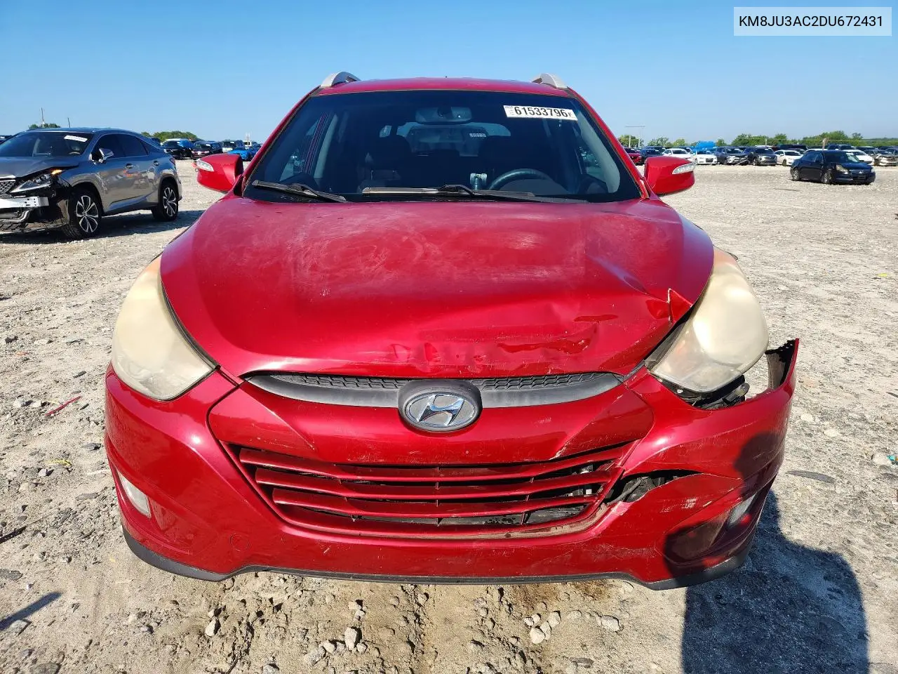 2013 Hyundai Tucson Gls VIN: KM8JU3AC2DU672431 Lot: 61533796