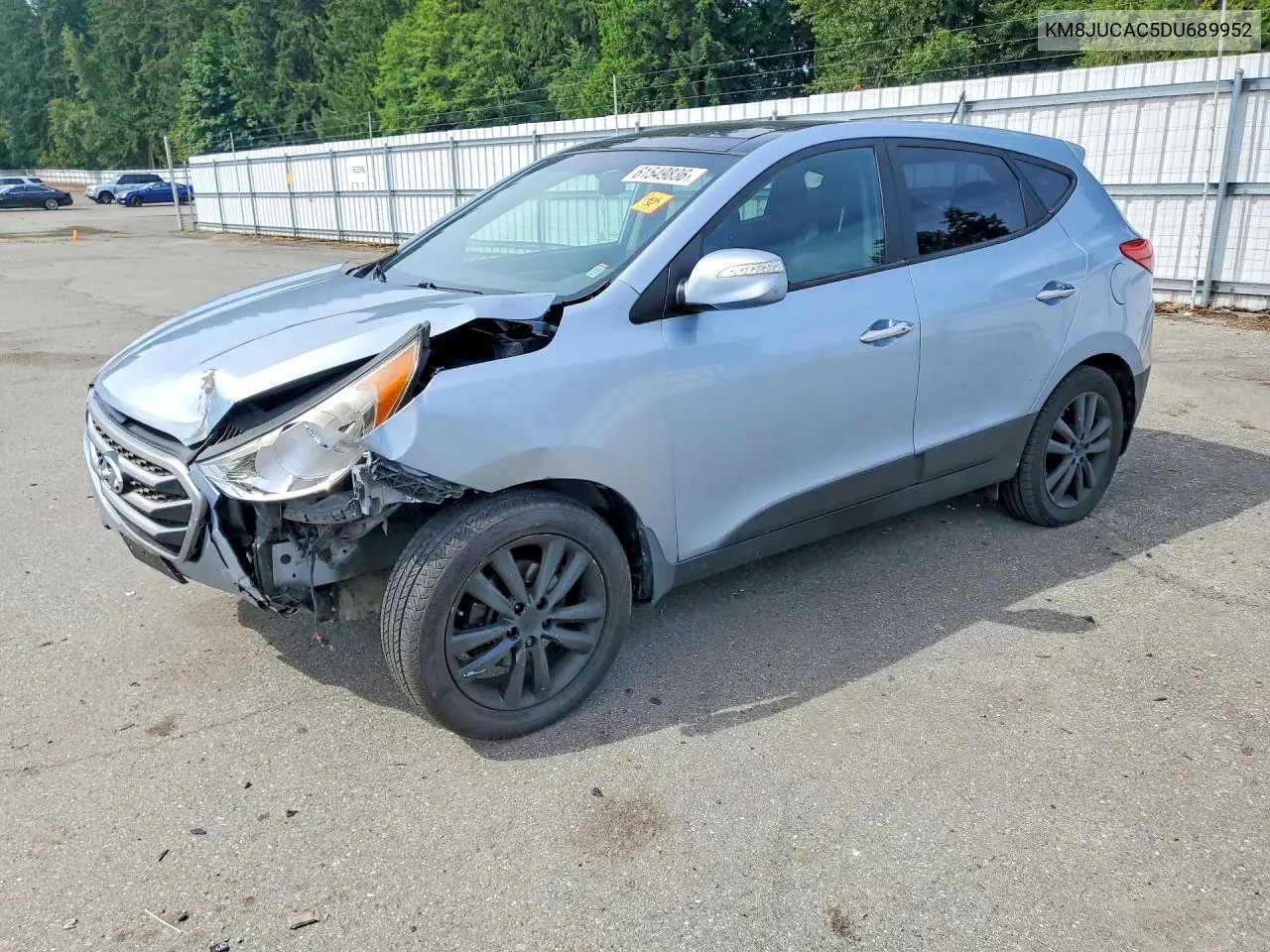 2013 Hyundai Tucson Limited VIN: KM8JUCAC5DU689952 Lot: 61549836