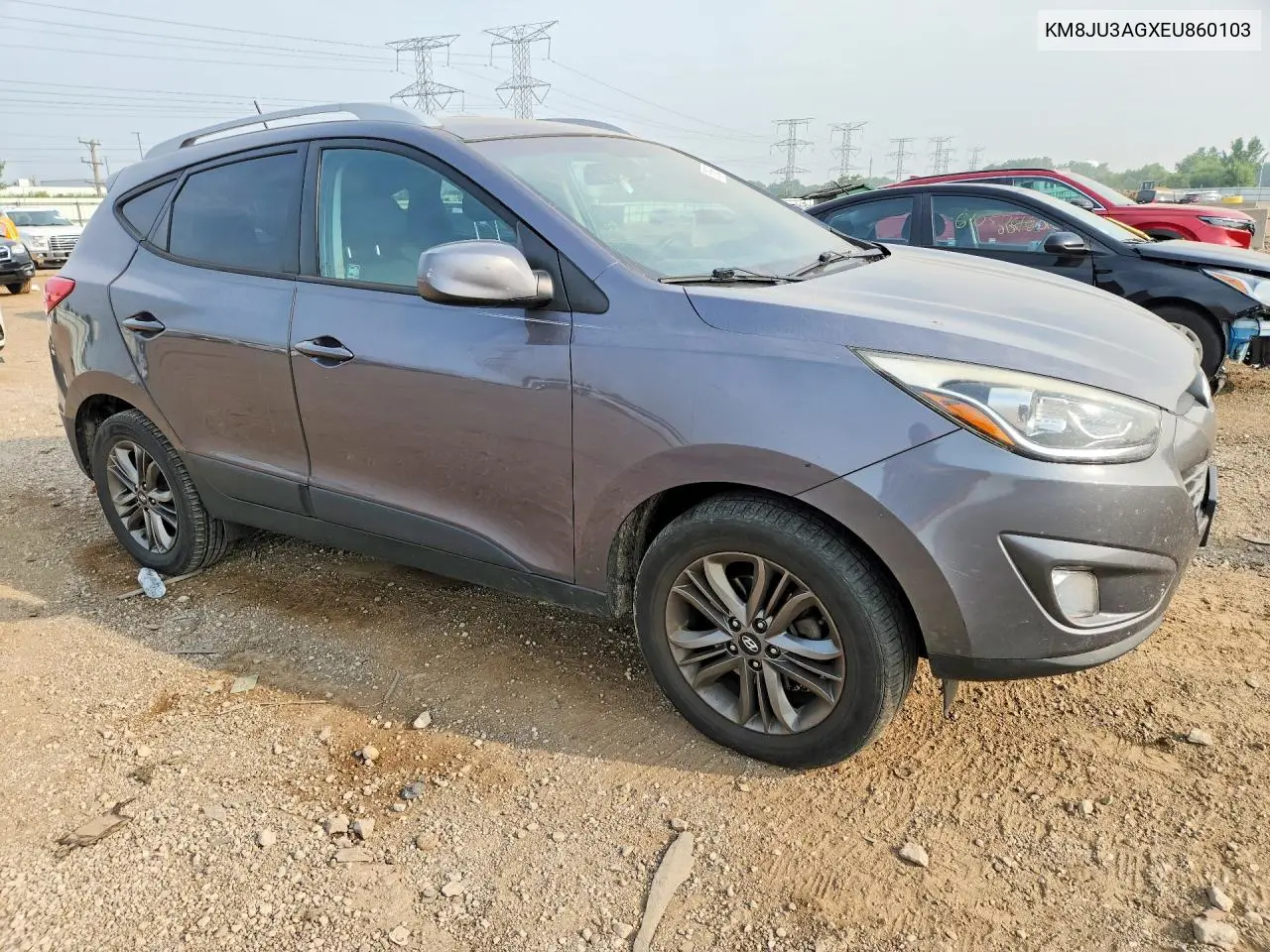 2014 Hyundai Tucson Se VIN: KM8JU3AGXEU860103 Lot: 61662976