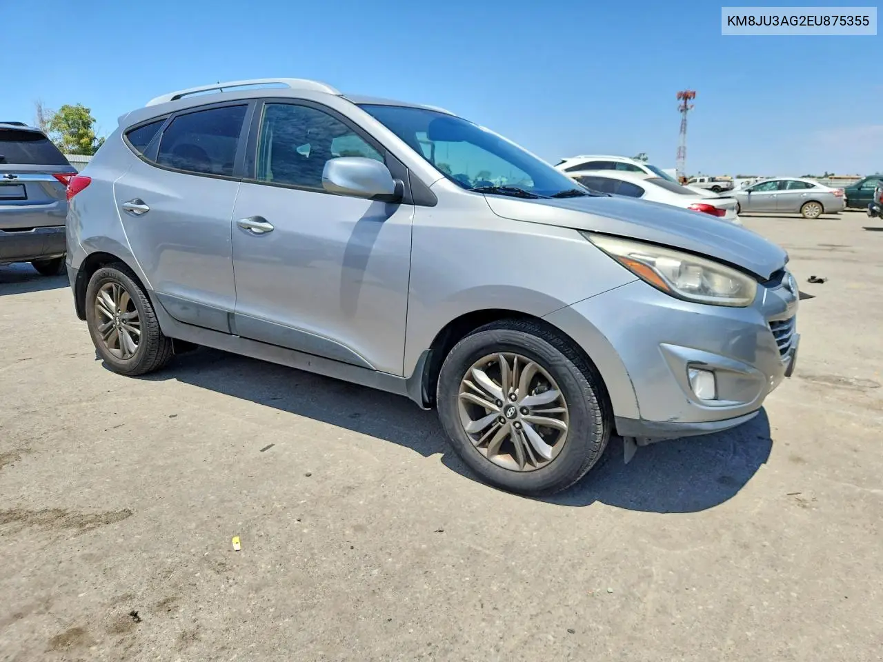 2014 Hyundai Tucson Se VIN: KM8JU3AG2EU875355 Lot: 62106486