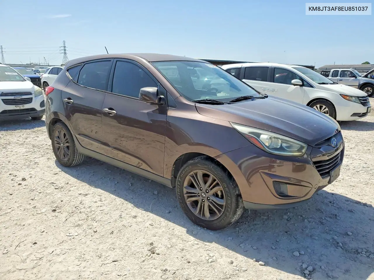 2014 Hyundai Tucson Gls VIN: KM8JT3AF8EU851037 Lot: 62159826