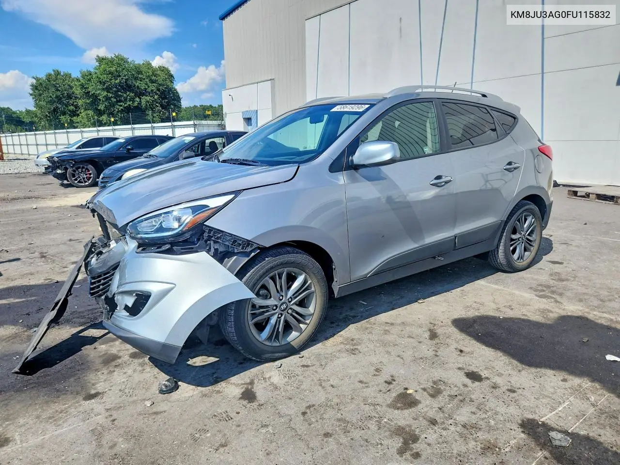 2015 Hyundai Tucson Se VIN: KM8JU3AG0FU115832 Lot: 58619296